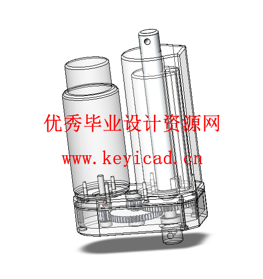 一种短时工作制的直线作动器设计（附SolidWorks模型、CAD图纸、答辩PPT、有限元仿真）