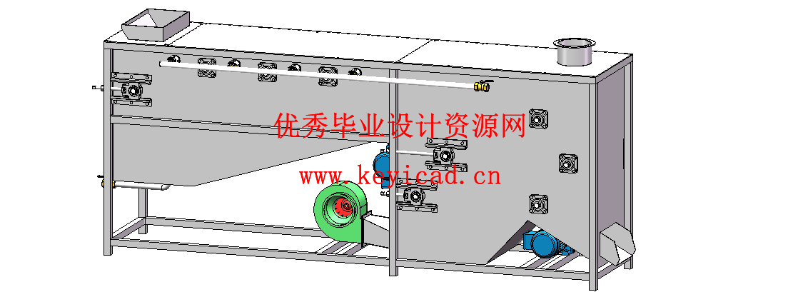 螺旋毛刷式蔬菜清洗装置结构设计（附SolidWorks模型、图纸、ANSYS仿真）
