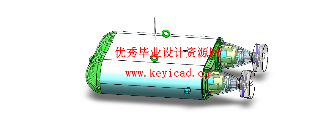 水下管道探测机器人结构设计（附SolidWorks模型、CAD图纸、开题报告）