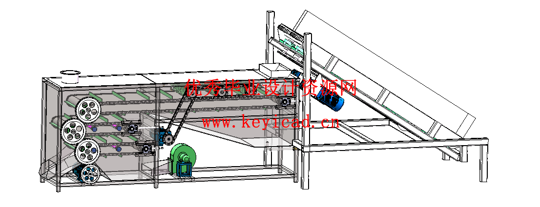 基围虾开背清洗一体机结构设计（附SolidWorks模型、CAD图纸、任务书、开题报告、ANSYS仿真）