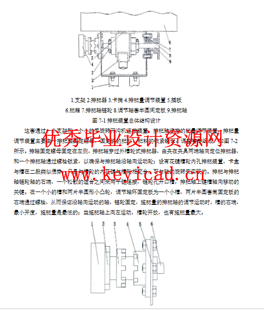 水稻插秧施肥机设计（附SolidWorks模型、CAD图纸、）