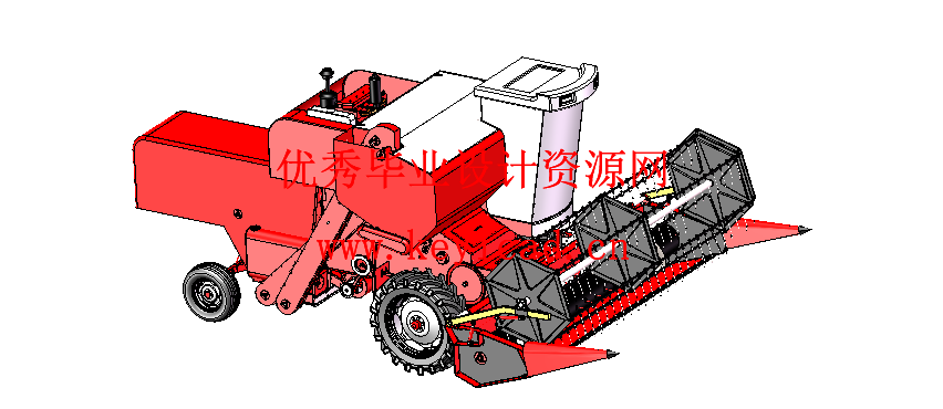 轻型小麦收割机的结构设计（附SolidWorks模型、CAD图纸、开题报告）