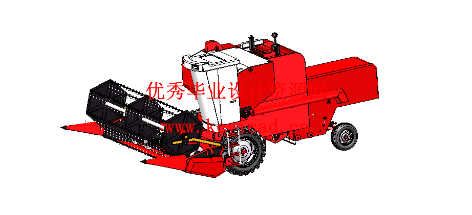 轻型小麦收割机的结构设计（附SolidWorks模型、CAD图纸、开题报告）