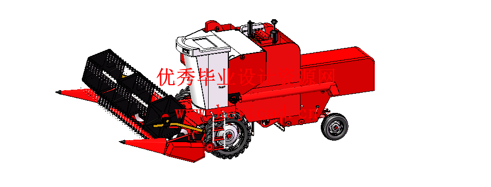 轻型小麦收割机的结构设计（附SolidWorks模型、CAD图纸、开题报告）