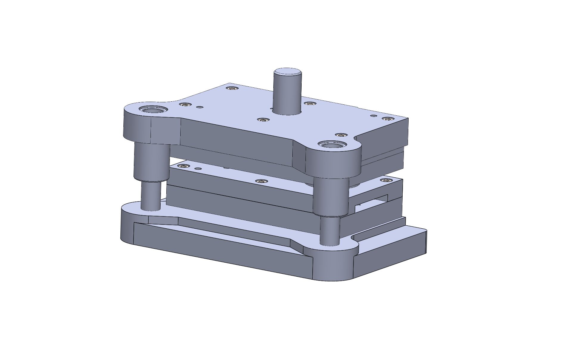 法兰盘连续模设计（附SolidWorks模型、CAD图纸）